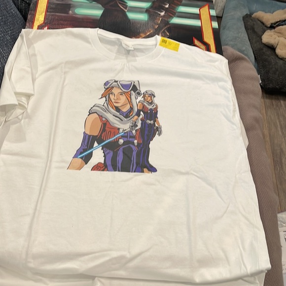 Star Wars fan art of Mara Jade on L tshirt - Picture 3 of 4